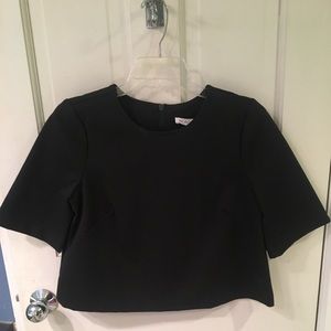 BCBGeneration Black Crop Top (XS)